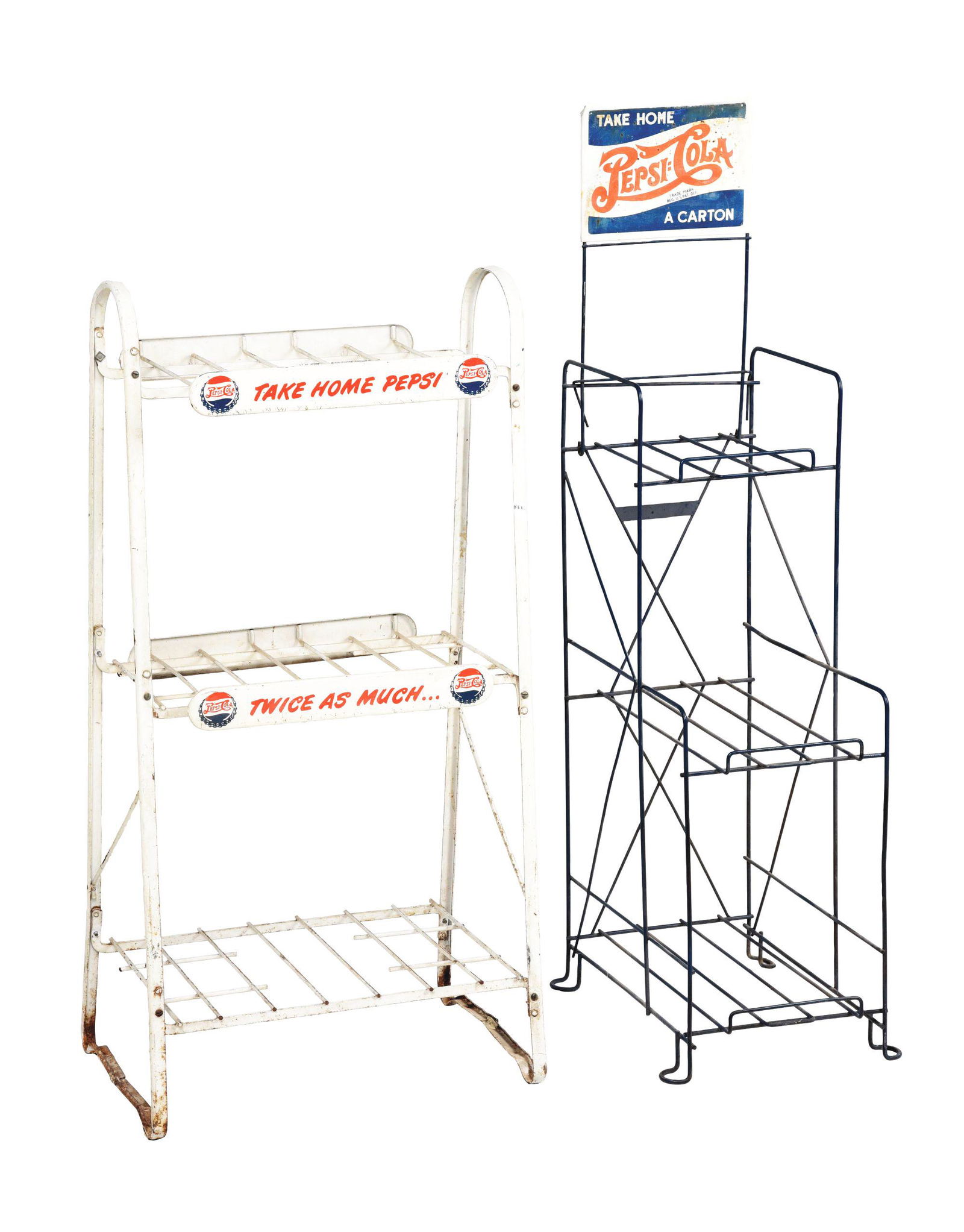 LOT OF 2: PEPSI CARTON STANDS. (1 of 4)