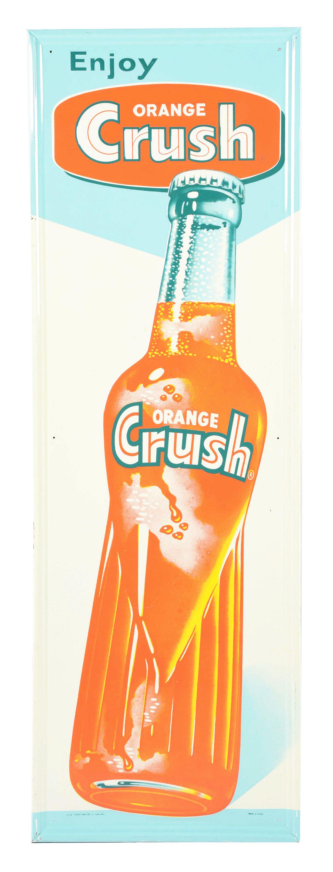 TALL ORANGE CRUSH SIGN. (1 of 4)