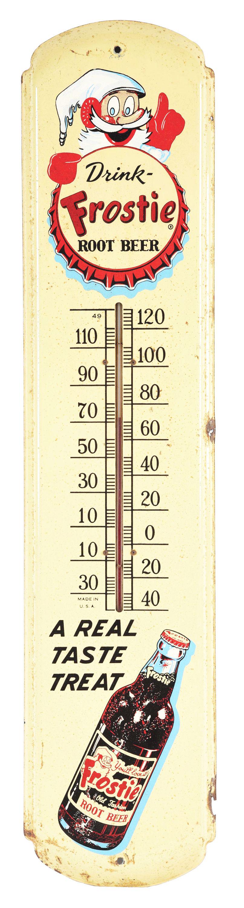 FROSTY ROOT BEER THERMOMETER. (1 of 2)