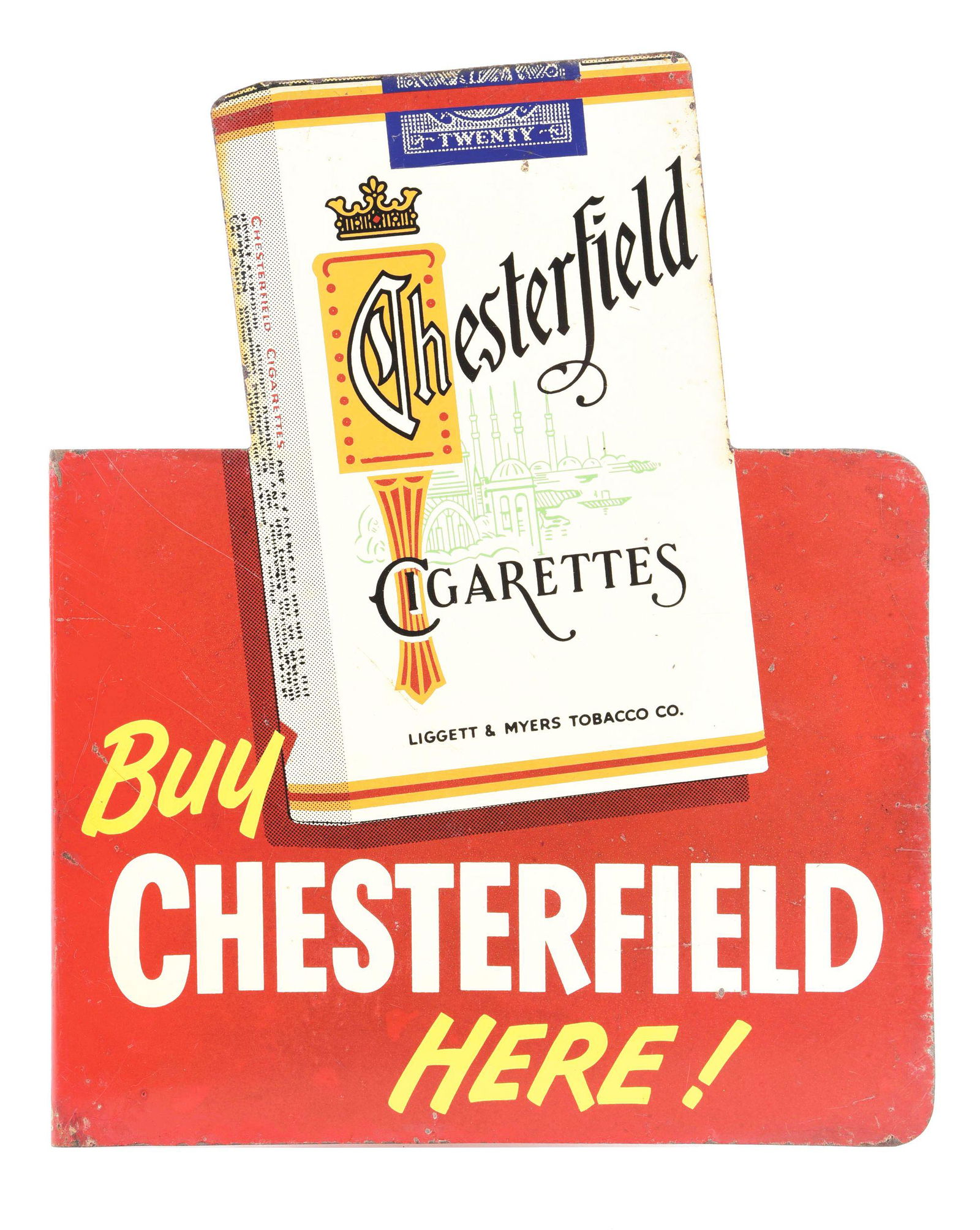 L & M CIGARETTE FLANGE SIGN. (1 of 2)