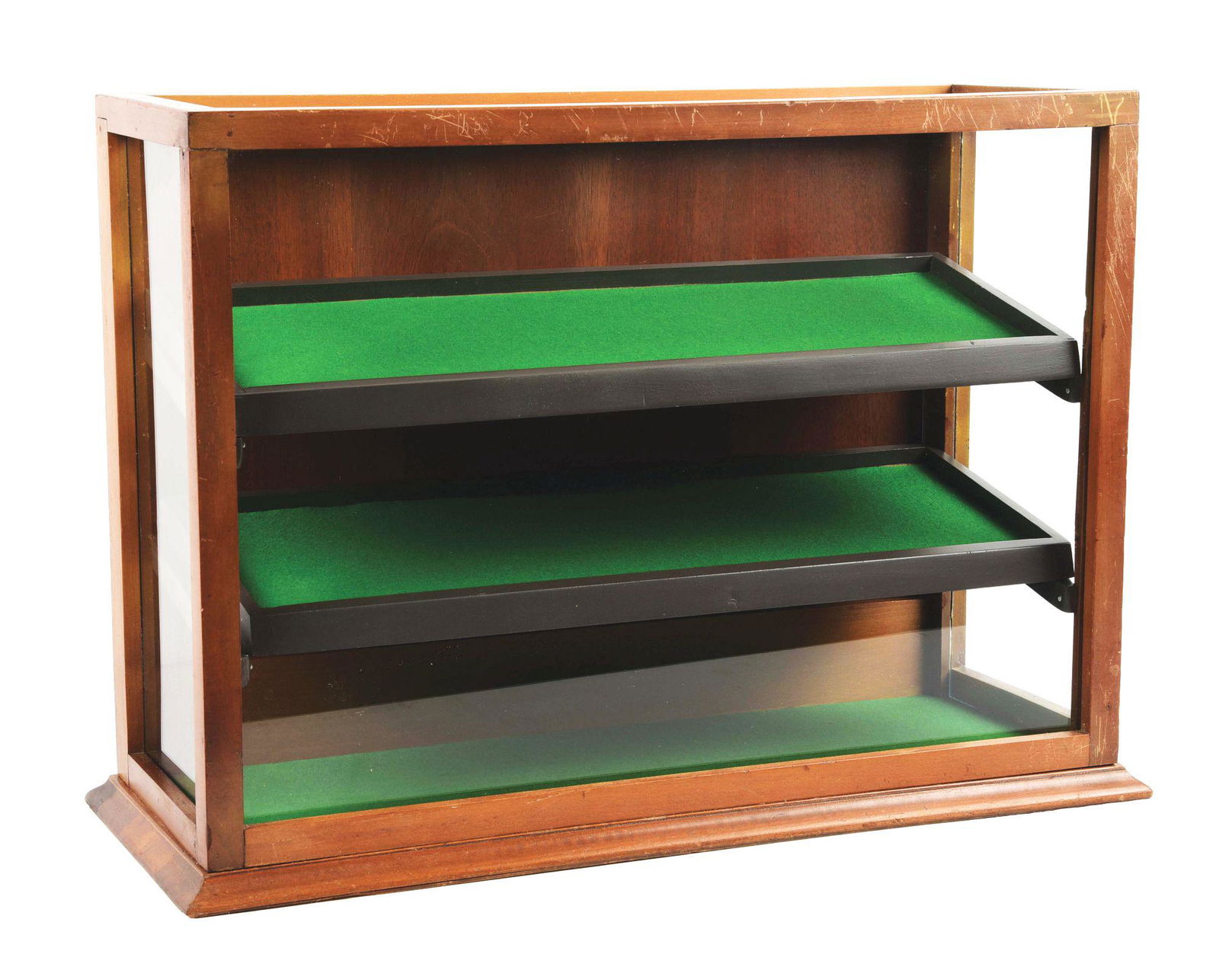 3-TIER WOODEN COUNTRY STORE DISPLAY CASE. (1 of 5)