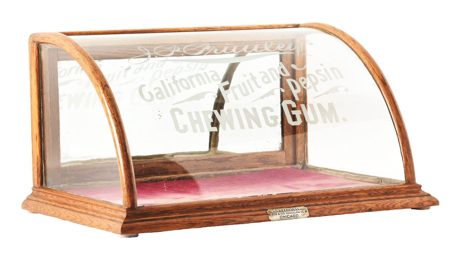 PRIMLEY'S CALIFORNIA FRUIT AND PEPSIN GUM DISPLAY CASE. (1 of 6)