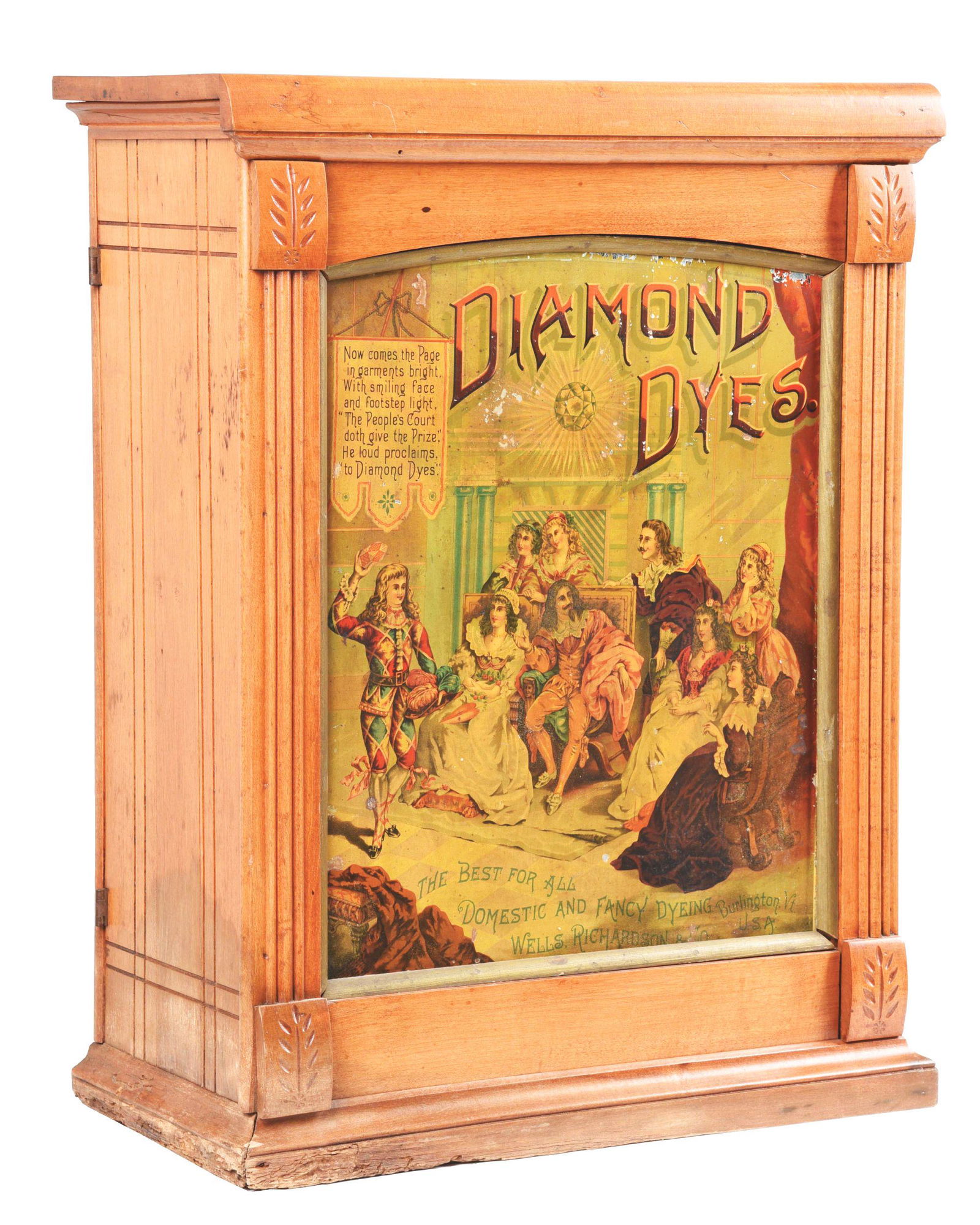 EARLY COUNTRY STORE DIAMOND DYES CABINET. (1 of 7)