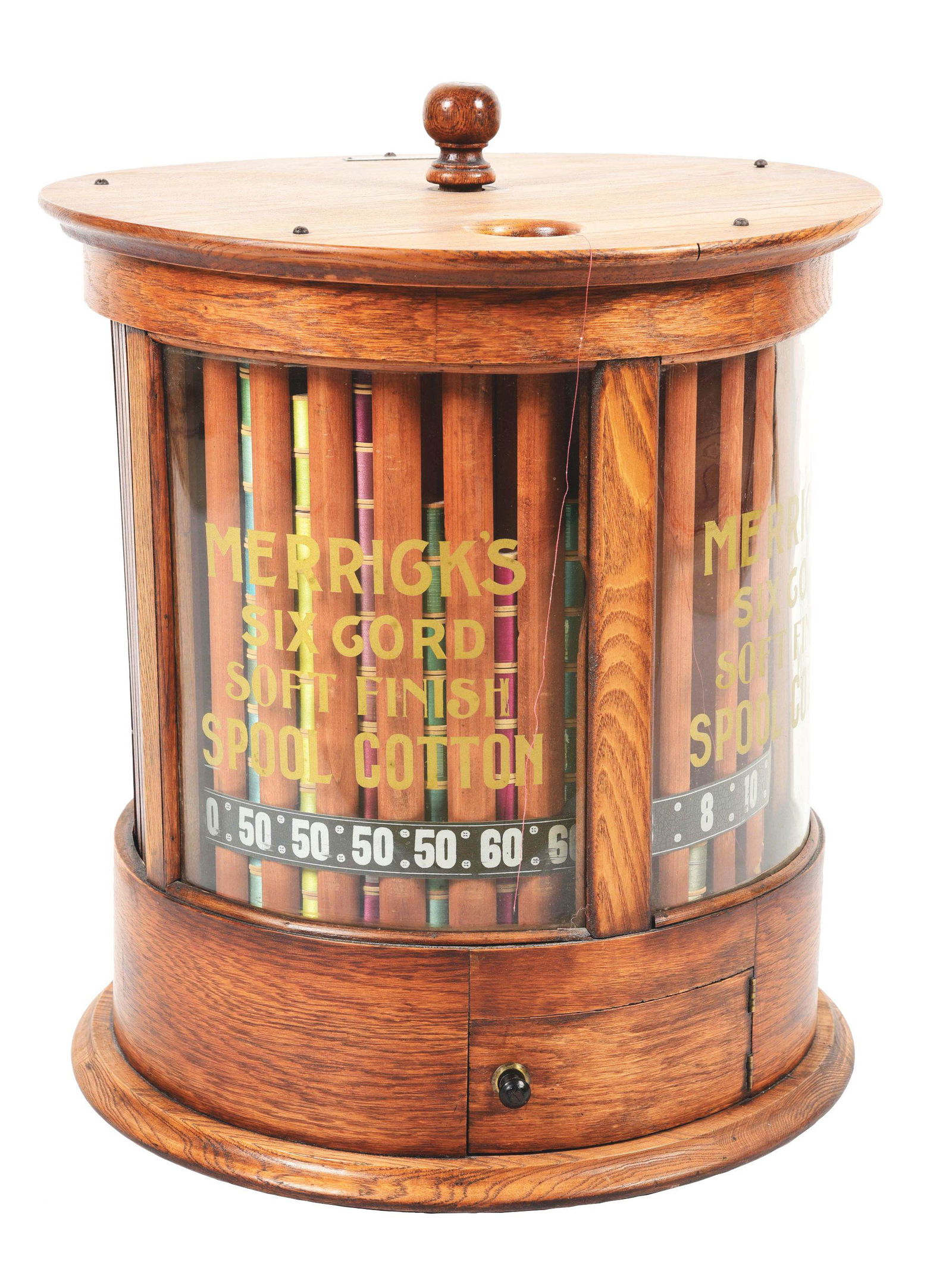 MERRICK'S SIX CORD SPOOL DISPLAY. (1 of 5)