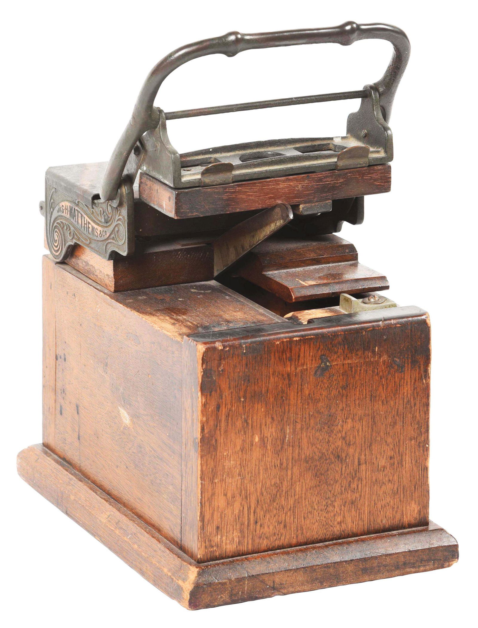 JAS H. MATTHEWS AND CO. EARLY CARD CUTTER. (1 of 6)