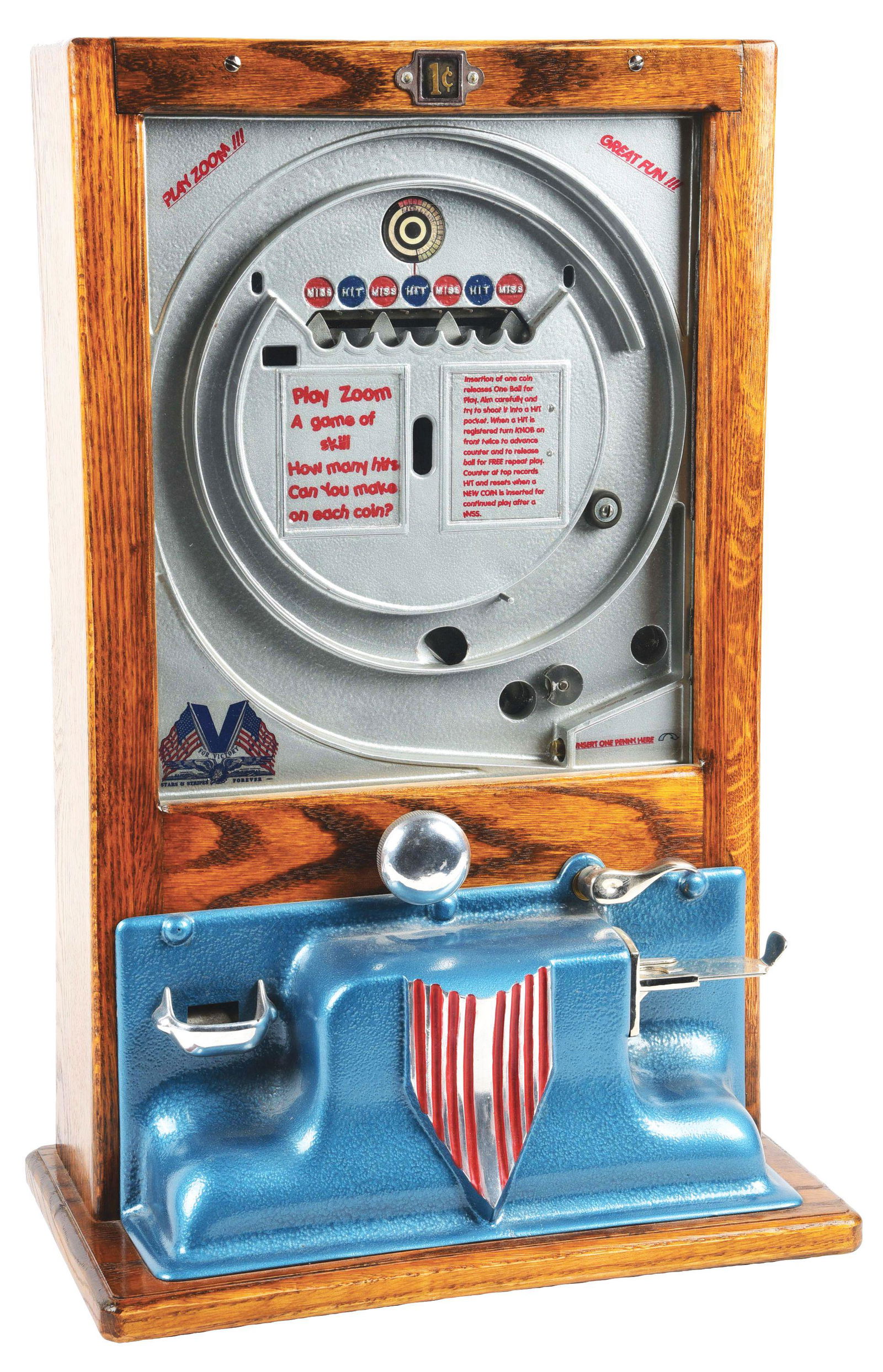 PLAY ZOOM COUNTERTOP ARCADE MACHINE. (1 of 4)