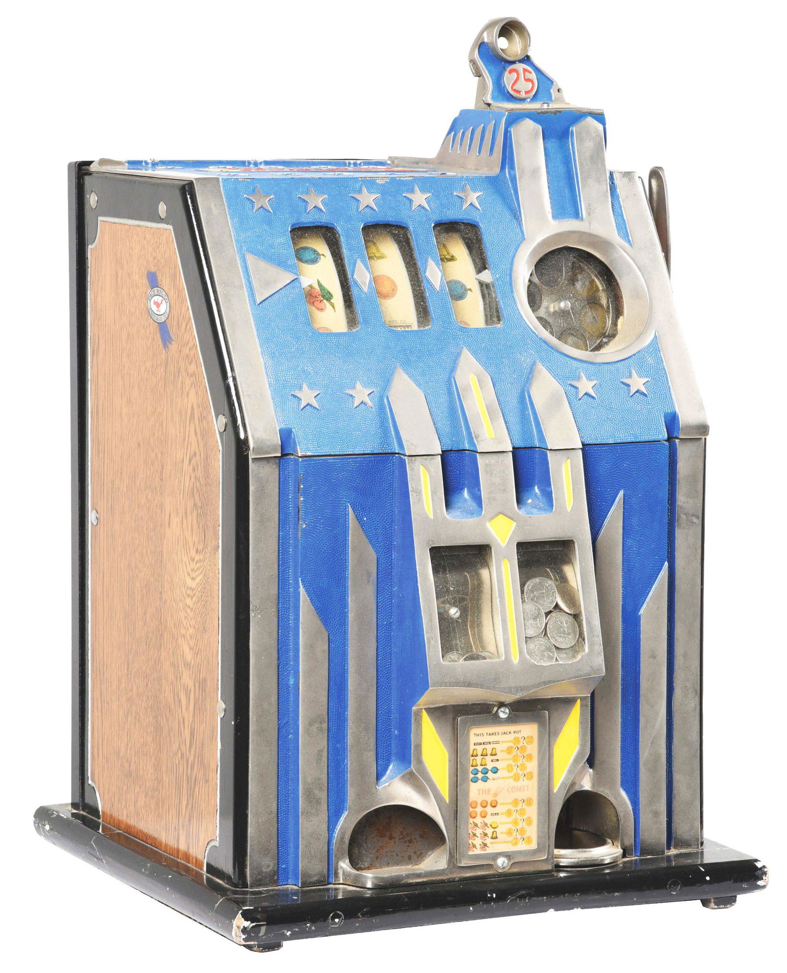 25¢ PACE COMET SLOT MACHINE. (1 of 4)