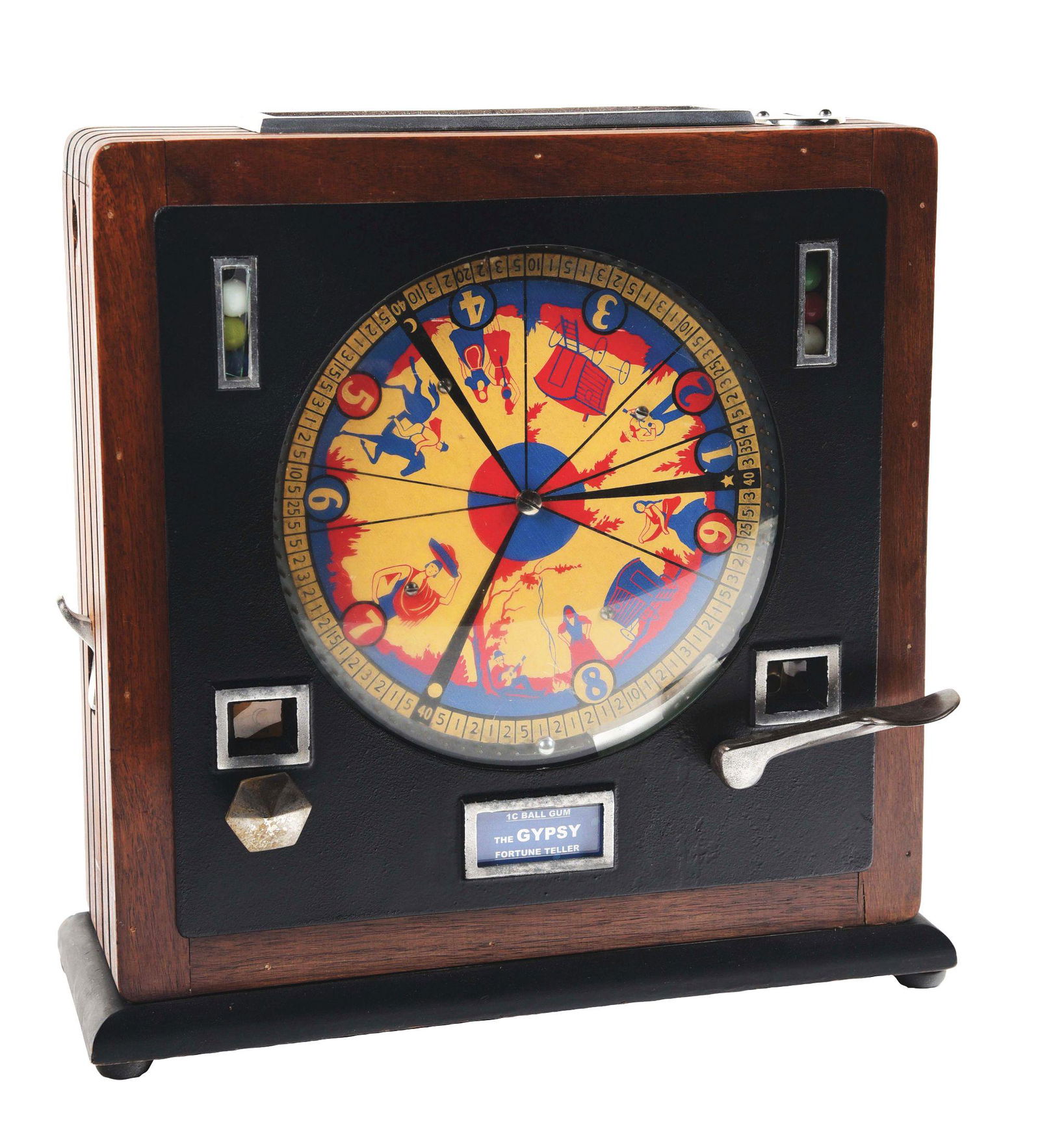 1¢ GUMBALL FORTUNE TELLER. (1 of 4)