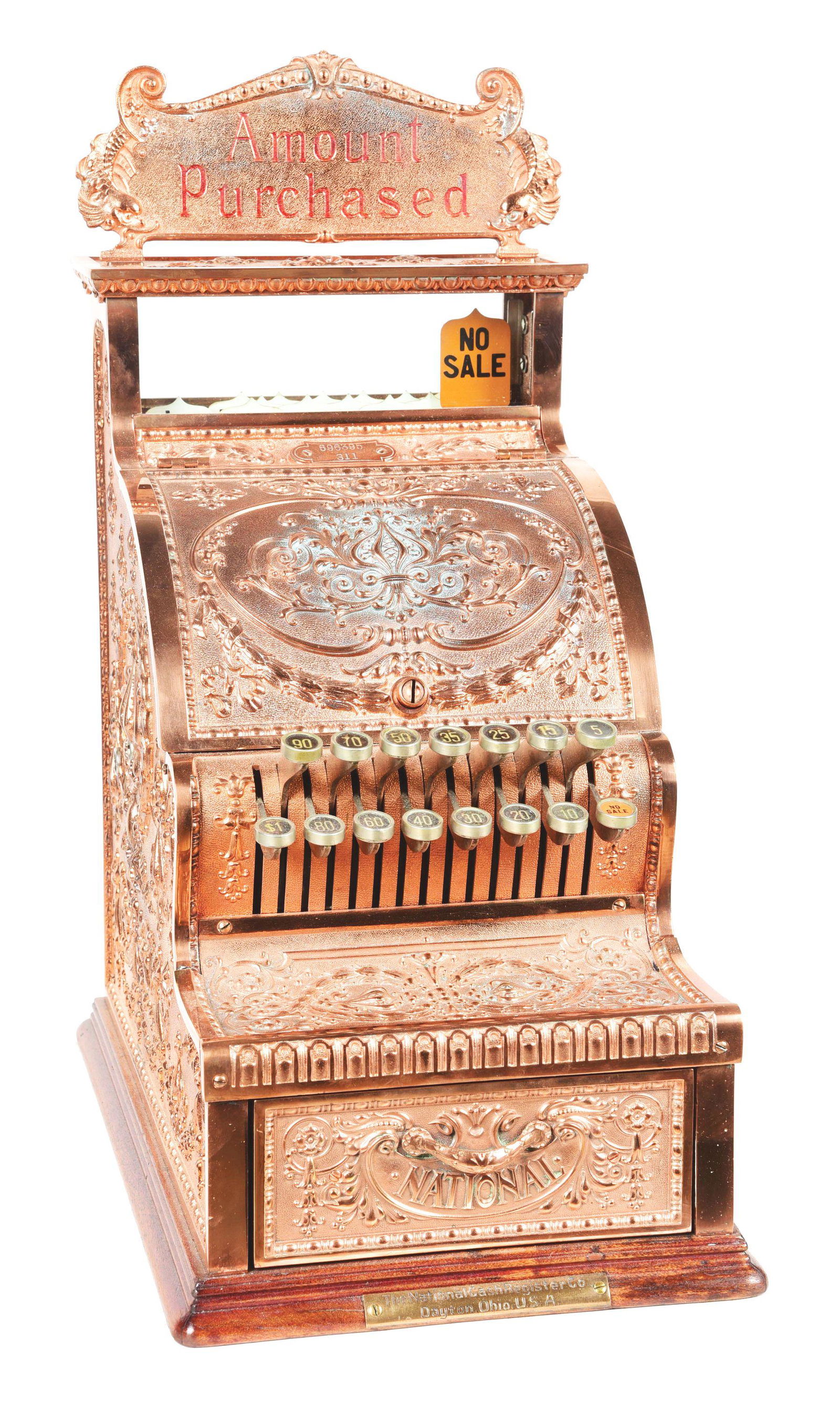 NATIONAL CASH REGISTER MODEL 311 SERIAL NUMBER 696395. (1 of 6)