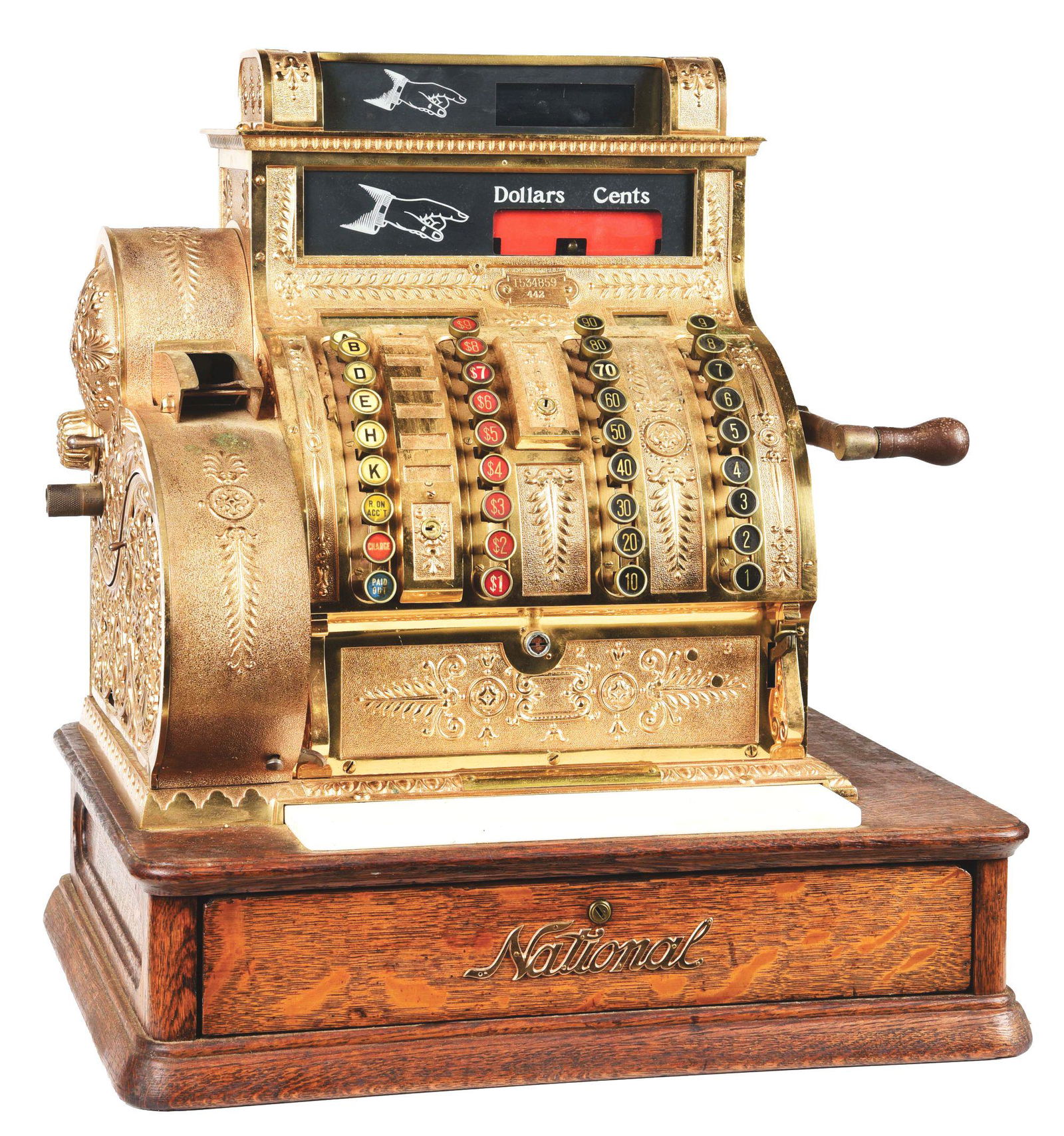 NATIONAL CASH REGISTER MODEL 442 SERIAL NUMBER 1534859. (1 of 5)