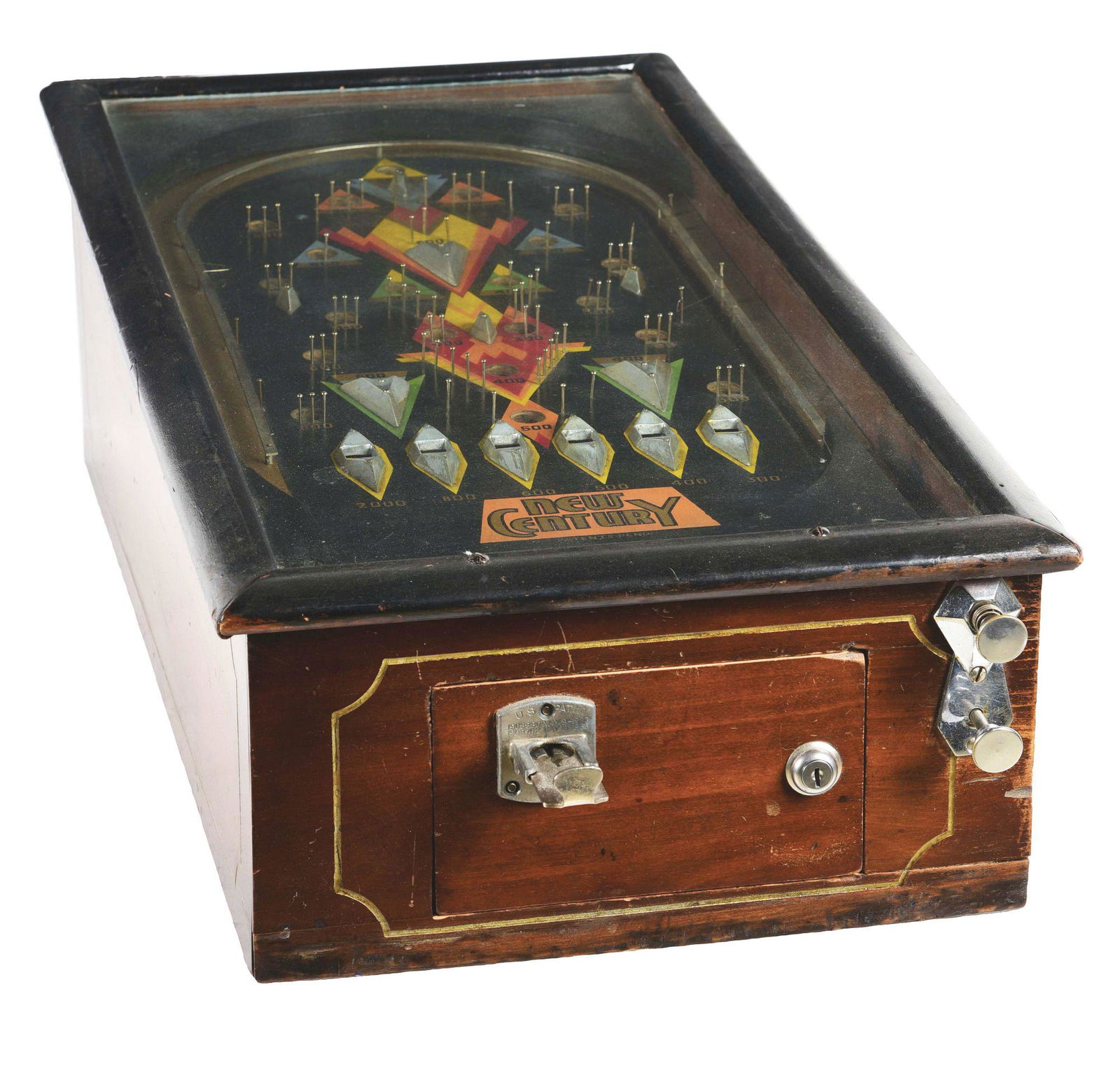 NEW CENTURY TABLETOP PINBALL GAME. (1 of 4)