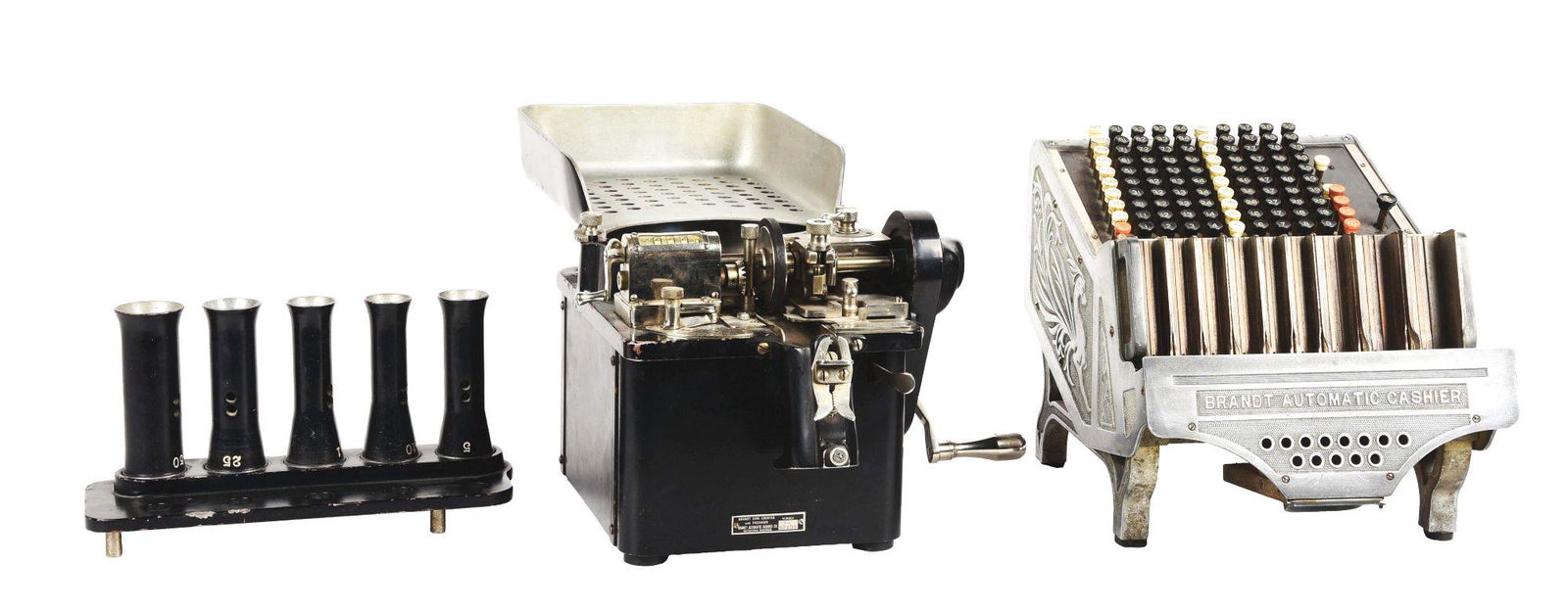 LOT OF 2: INDUSTRIAL BANKING CHANGE COUNTERS. (1 of 6)