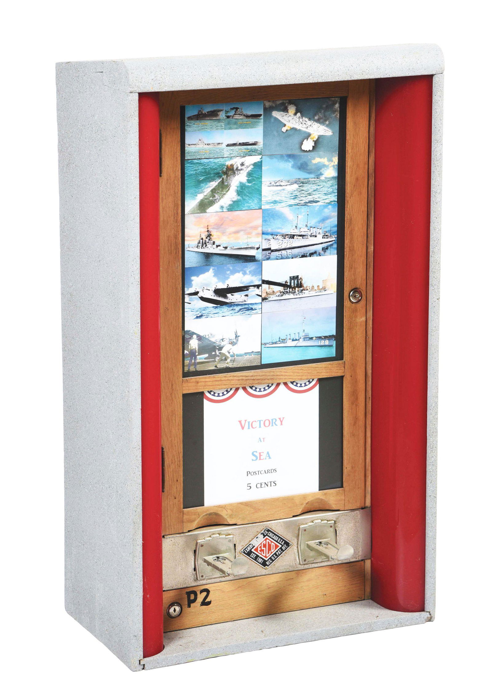 EXHIBIT SUPPLY POST CARD VENDING MACHINE. (1 of 5)