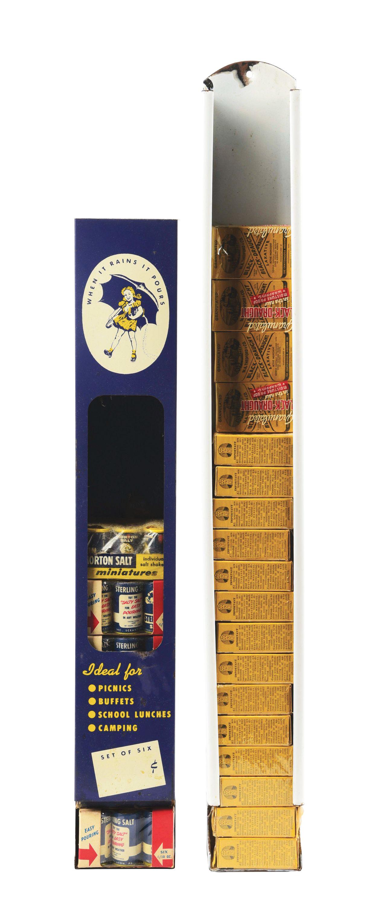 LOT OF 2: MORTON AND BLACK DRAUGHT DISPENSERS. (1 of 4)