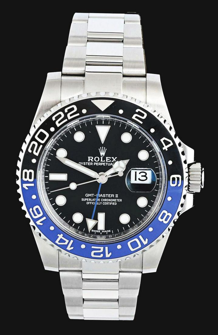 ROLEX GMT MASTER II BATMAN REF. 116710BLNR W/ CARD. (1 of 6)