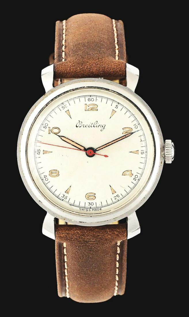VINTAGE 1946 BREITLING WWII ERA FIELD WRISTWATCH, REF 123. (1 of 4)