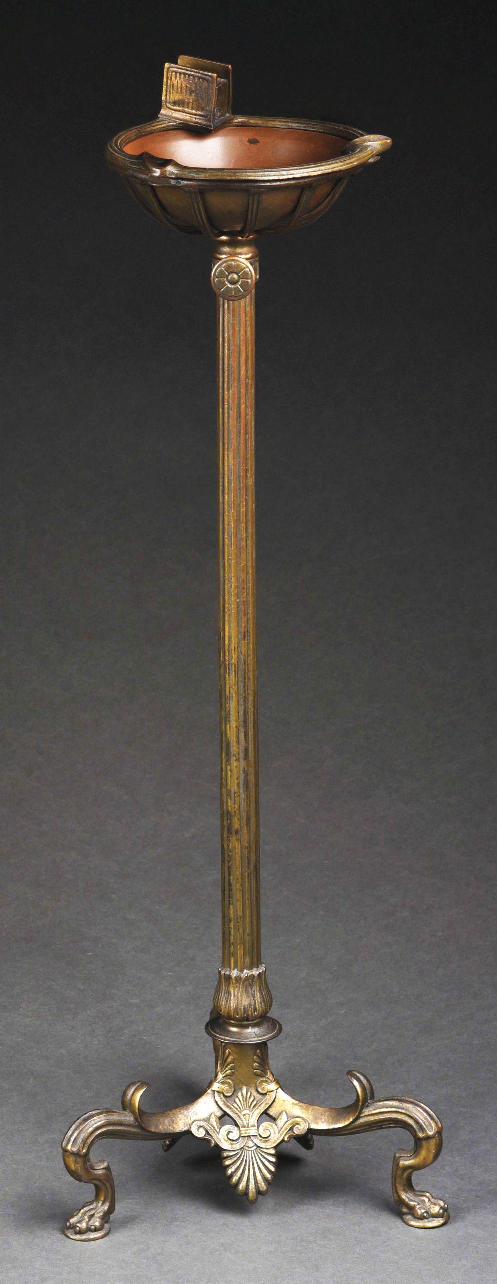 TIFFANY STUDIOS TELESCOPING ASHTRAY. (1 of 5)