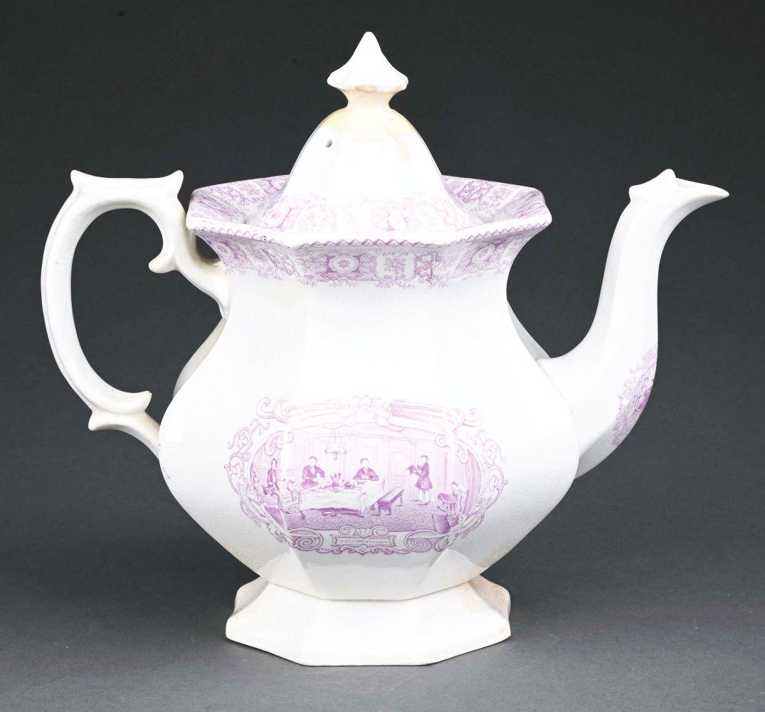 BOSTON MAILS CHINA TEAPOT. (1 of 6)