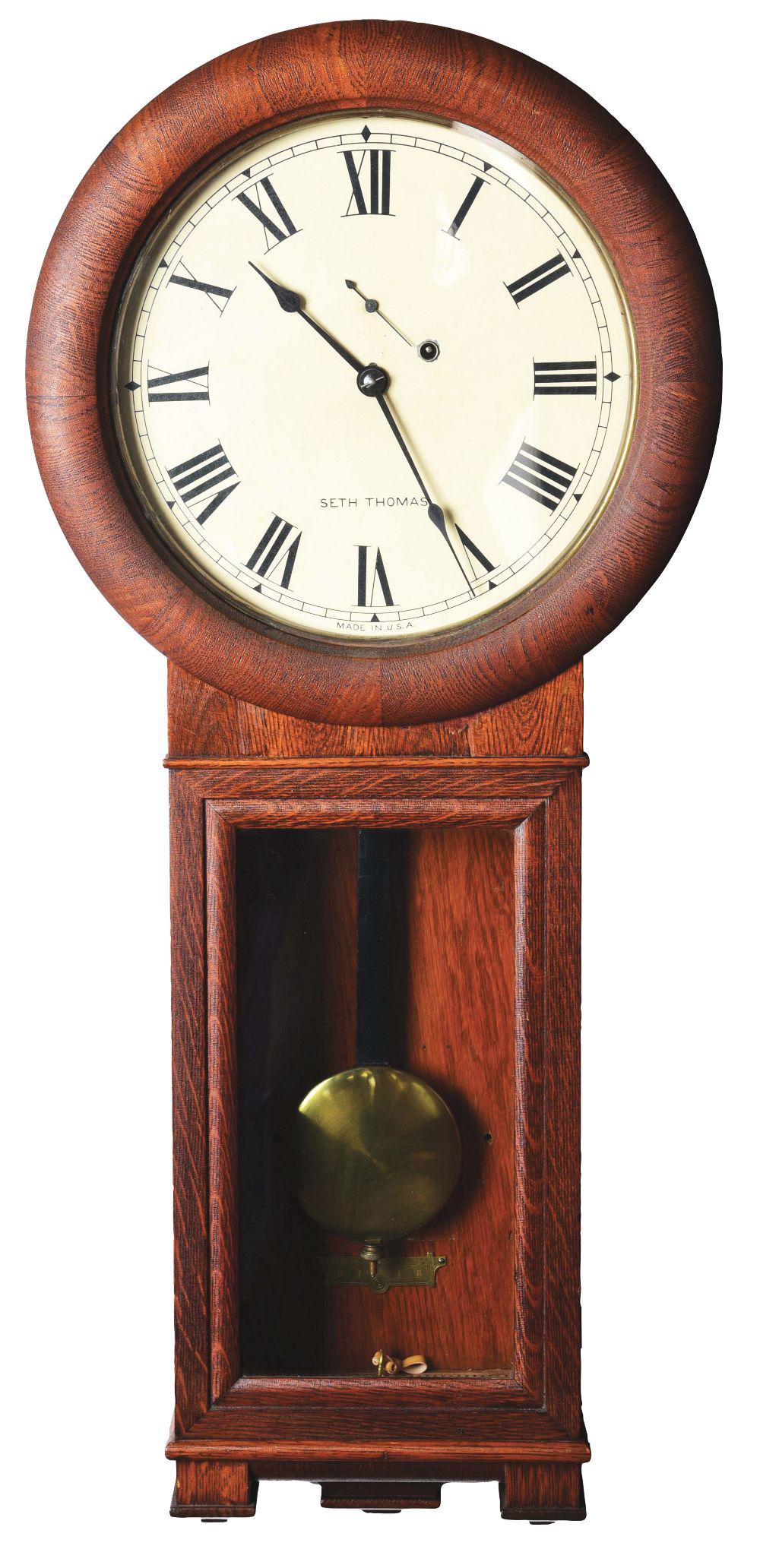 SETH THOMAS NO. 2 WALL CLOCK. (1 of 4)