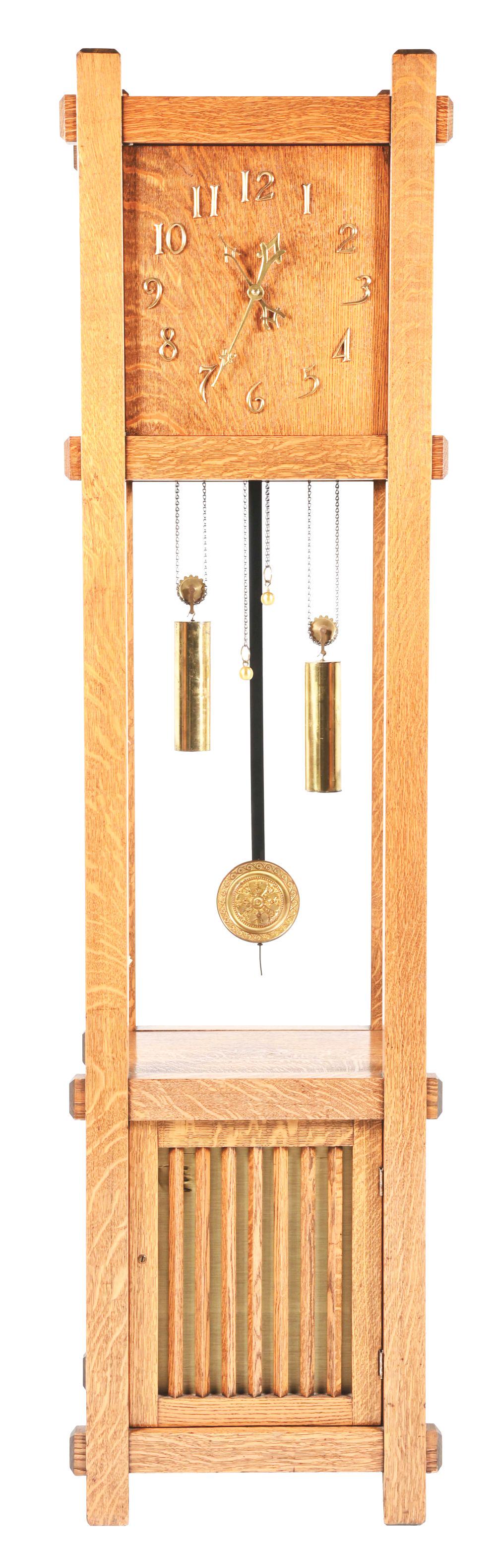 REGINA STYLE 81 CHIME CLOCK IN MISSION OAK. (1 of 13)