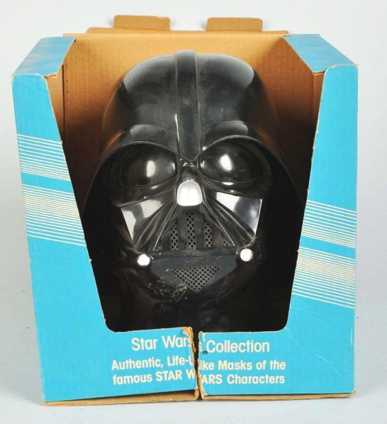 Star Wars Don Post Darth Vader Mask.: Description Includes original box with some creasing.Condition (Excellent). Size Box: 12" x 11" x 11".