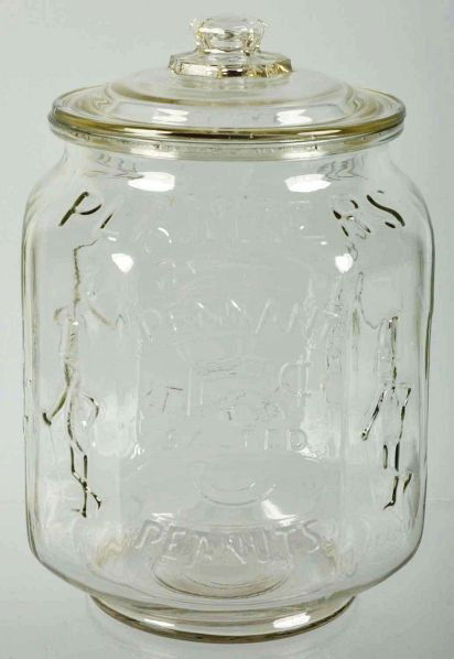 Planters Peanut 5¢ Jar with Lid.: Condition (Excellent). Size 12" T.