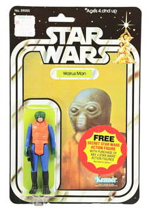 STAR WARS 21C BACK WALRUS MAN.: Star Wars 21C back Walrus Man in beautiful condition. The bubble is crystal clear and is free of dents and dings. The punched card is beautiful and vibrant with nice bright colors, just a few very