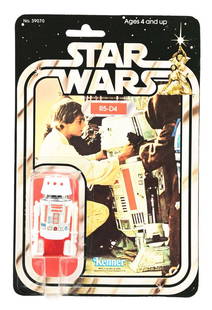 STAR WARS 21A BACK R5-D4.: Star Wars 21A back R5-D4 in wonderful condition. The bubble is crystal clear, and is free of dents and dings. The card is beautiful and vibrant with nice bright colors. There is minor litho pull on