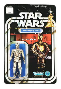 STAR WARS 12C C-3PO.: Star Wars 12C C-3PO in excellent condition. This is an unpunched card showing little to no wear. The bubble is crystal clear with no visible damage. This lot is part of the 2022 Morphy