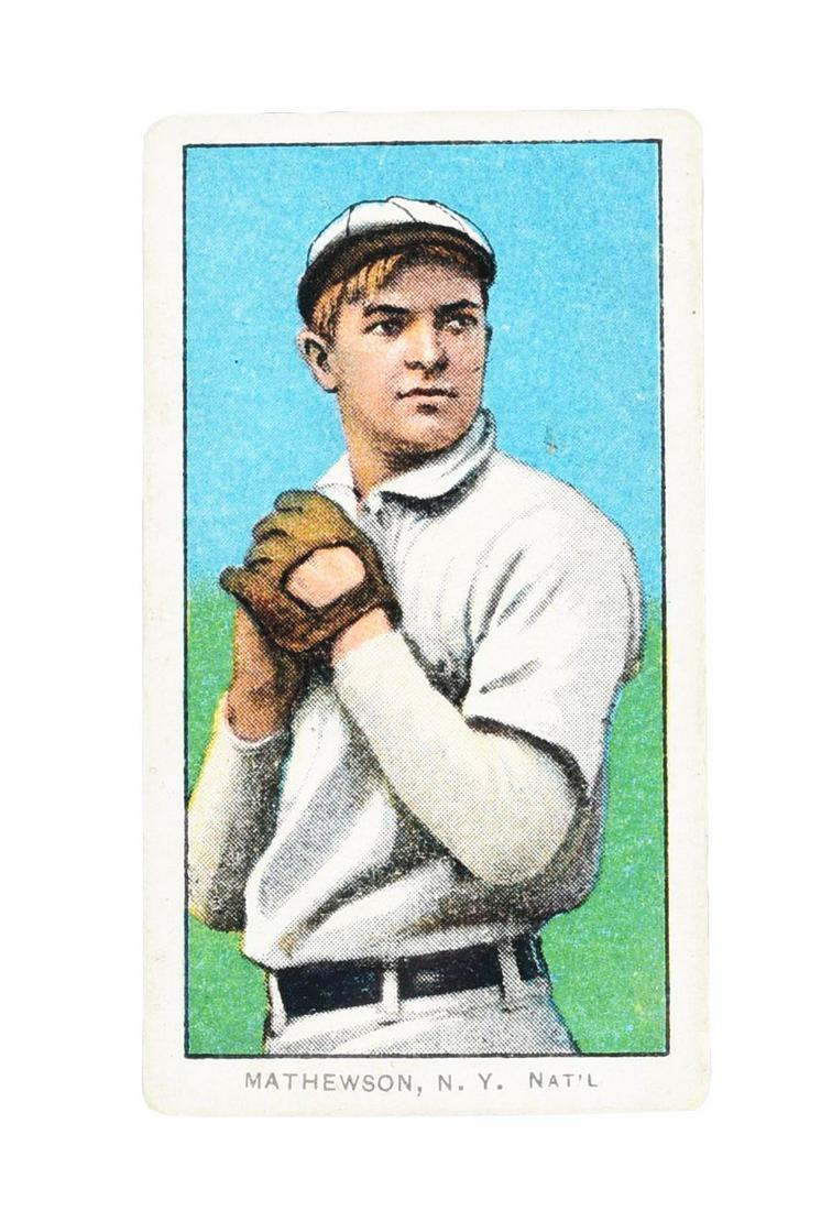 T-206 CHRISTY MATHEWSON BASEBALL CARD. (1 of 2)