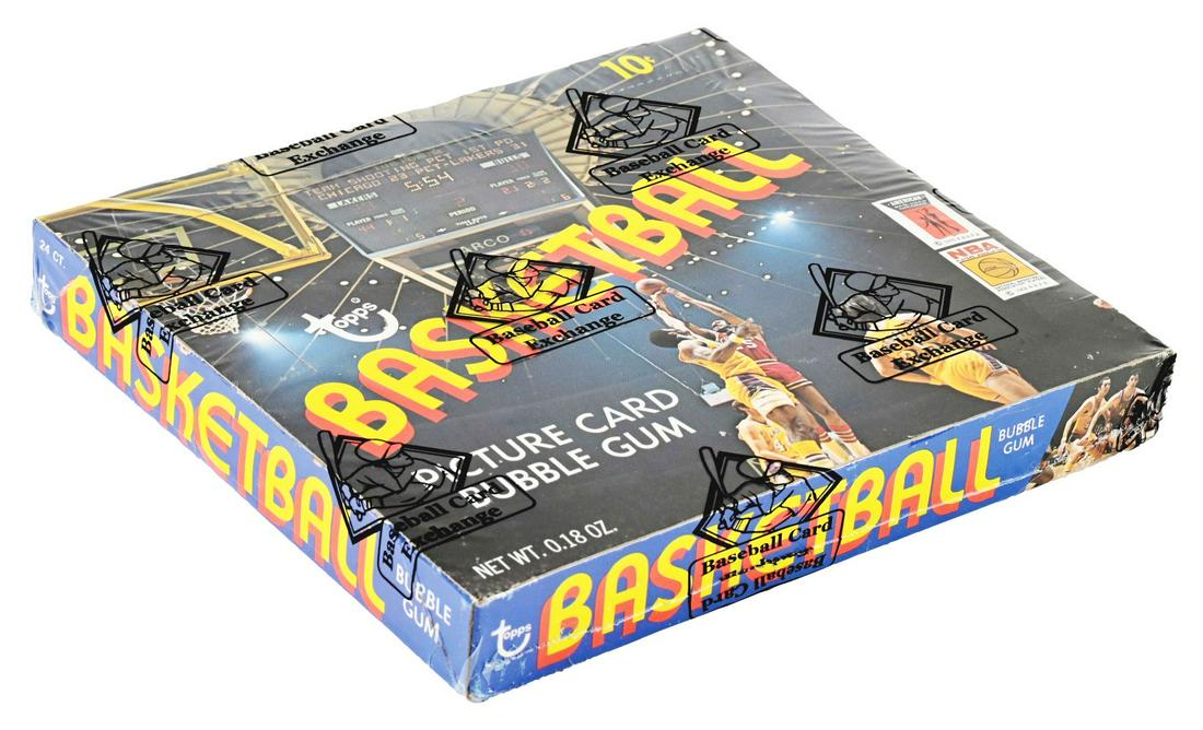 1972/1973 TOPPS BASKETBALL WAX BOX - 24 PACKS (BBCE). (1 of 4)
