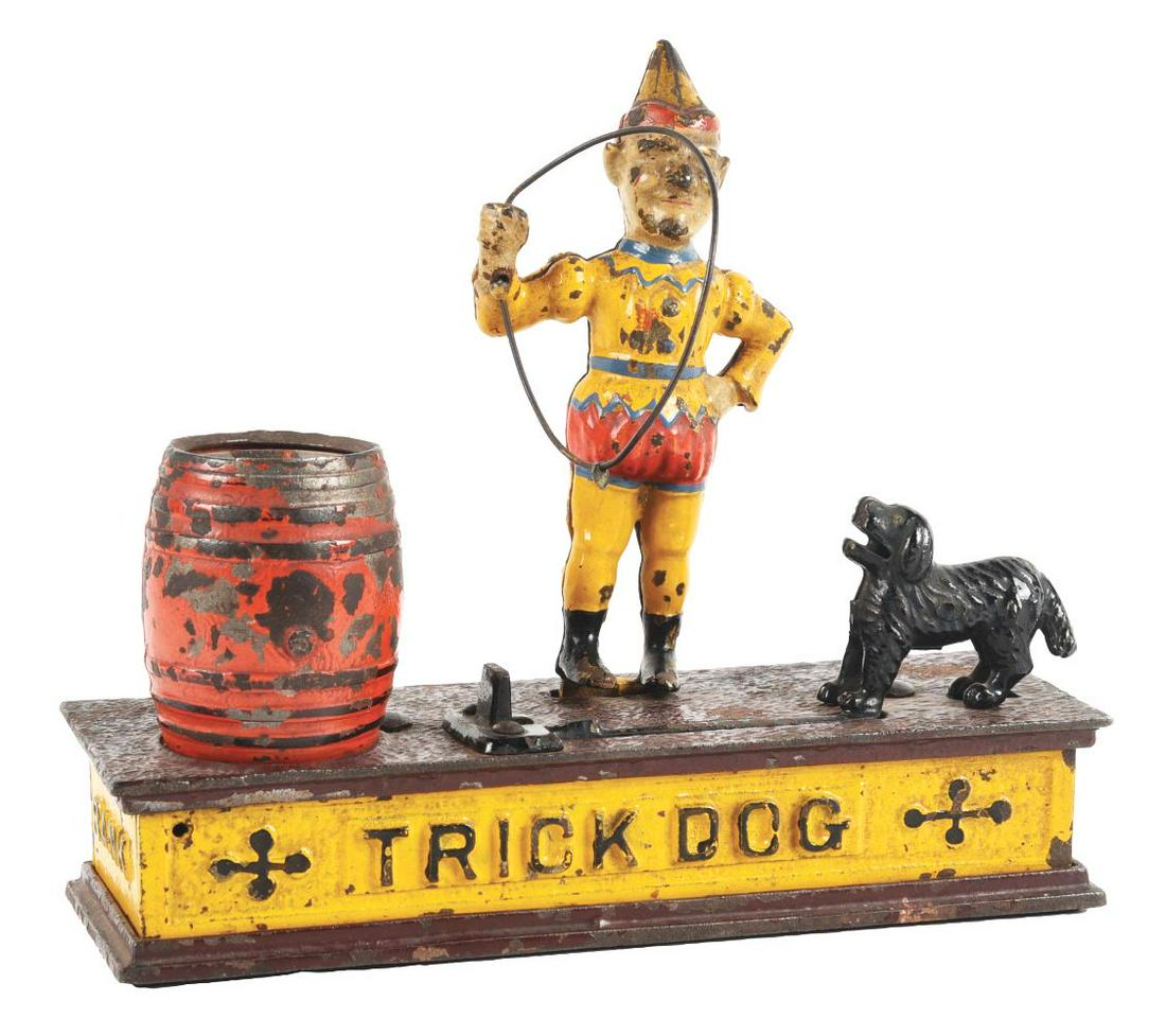 TRICK DOG MECHANICAL BANK. (1 of 7)