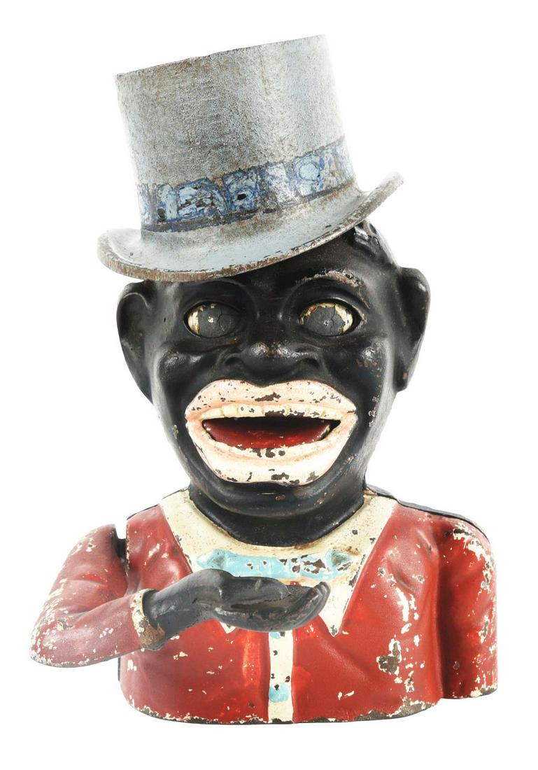 JOLLY "N" HIGH HAT MECHANICAL BANK. (1 of 5)