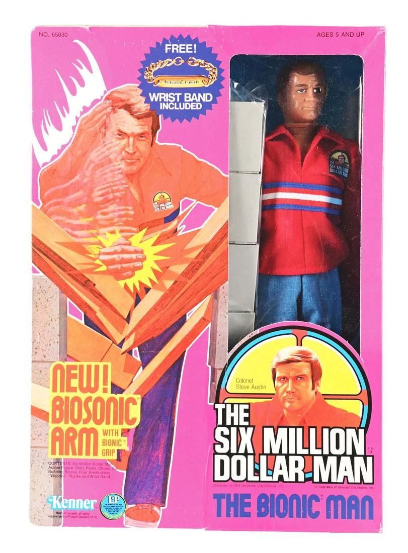 Kenner Six Million Dollar Man Figure In Original Box. Kenner Six Million Dollar Man Figure In Original Box.