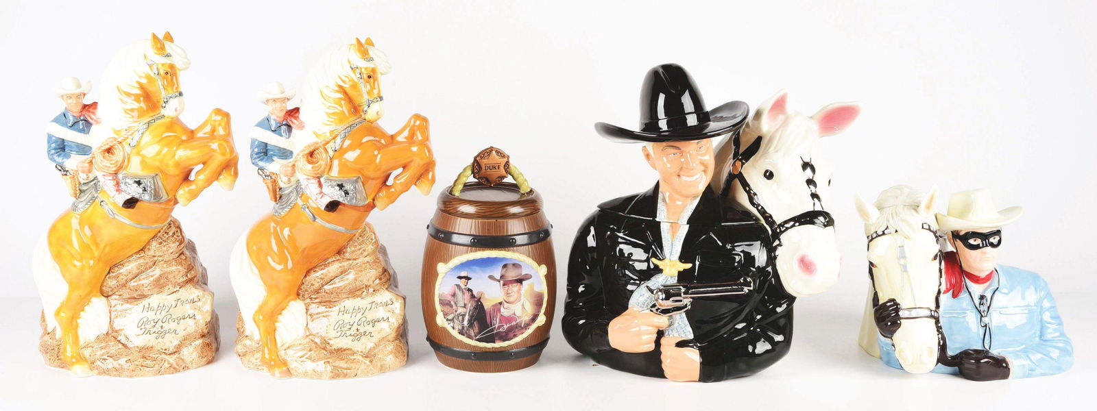 LOT OF 5: WESTERN-THEMED COOKIE JARS. (1 of 5)