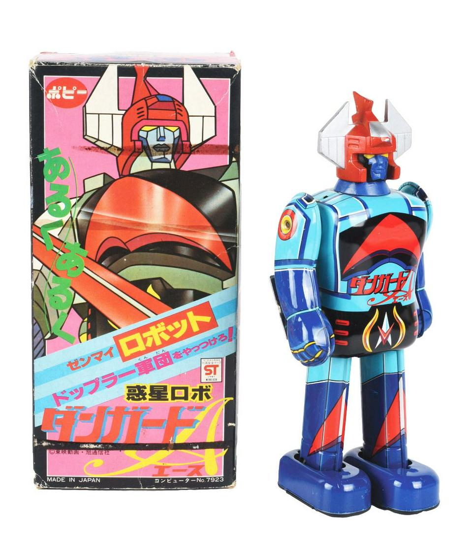 JAPANESE TIN LITHO WIND-UP DANGUARD ACE. (1 of 4)