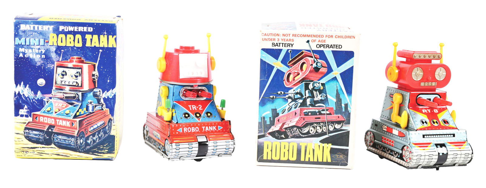 Lot: 2 T.n. Robo Tank Robots Lot: 2 T.n. Robo Tank Robots