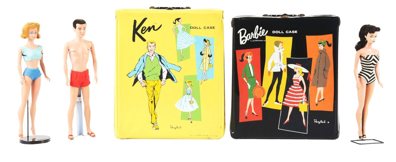 NICE LOT OF BARBIE, KEN AND MIDGE DOLLS. (1 of 6)