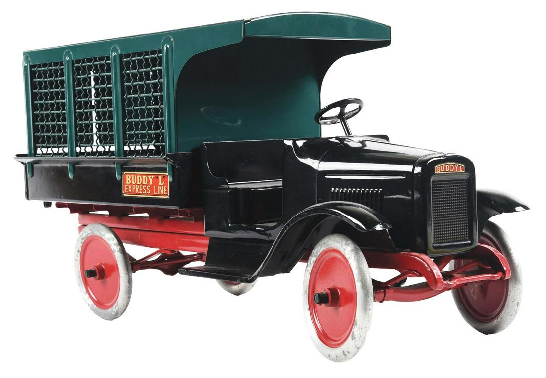 BUDDY L PRESSED STEEL EXPRESS LINE SCREEN SIDE, C. 1926. (1 of 3)