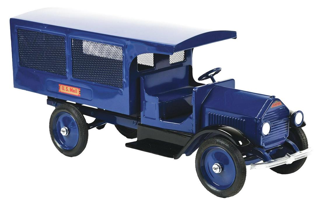STURDITOY U.S. MAIL PRESSED STEEL TRUCK, C. 1920'S. (1 of 3)