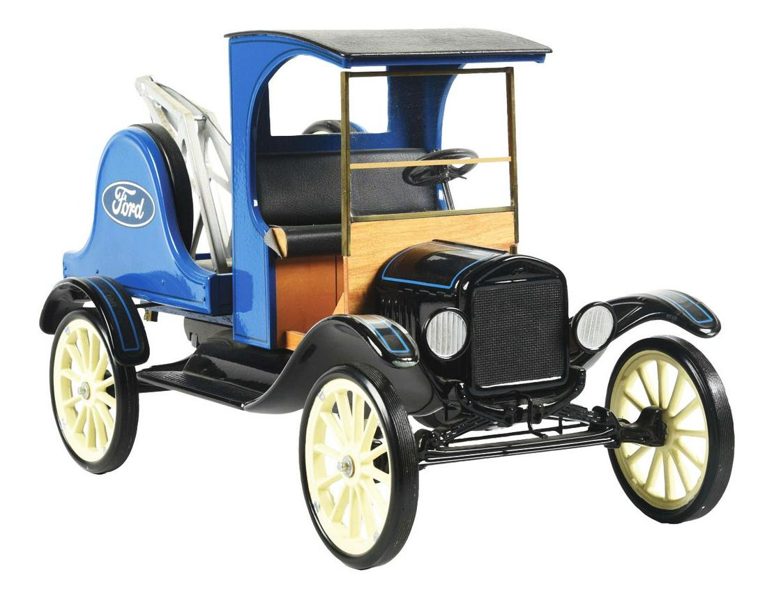 PRESSED STEEL KING TOYS CREATION FORD MODEL T WRECKER, C. 1990'S. (1 of 3)