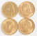 275: Lot of 4: Great Britain Sovereign Gold Coins AU+.