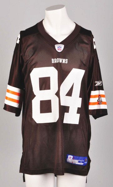 NFL Cleveland Browns No. 84 Joe Jurevicius Jersey: Description Signed "Joe Jurevicius 84" on back. Reebok tag on bottom. This is a store bought jersey.Condition (Excellent).