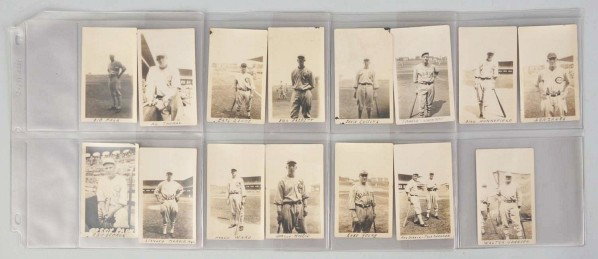 Lot of 15: Baseball Photographs.: Description Circa 1920s. Some are marked "Delox" on back. All players have names written on bottom and include HOFers Eddie Collins, Tris Speaker, and Walter Johnson. Some creasing and corner damage t