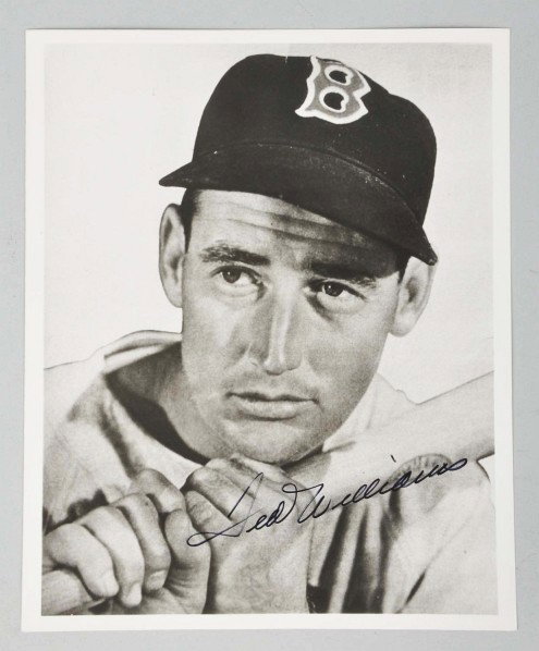 Autographed Ted Williams Photograph.: Description Photo has an LOA from PSA DNA.Condition (Very Good - Excellent). Size 8" x 10". 8" x 10".