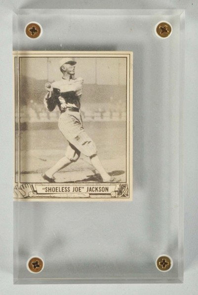 Play Ball Joe Jackson Baseball Card.: Description 1940. Card no. 225. Post career card of one of the best hitters of all time. Ungraded card is nicely centered.Condition (Very Good).