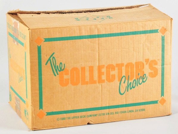 1989 Upper Deck Baseball Wax Box Case.: Description Opened but cards are still sealed.Condition (Near Mint). Size Box: 17 - 1/2" x 11 - 1/2" x 12". Box: 17 - 1/2" x 11 - 1/2" x 12".