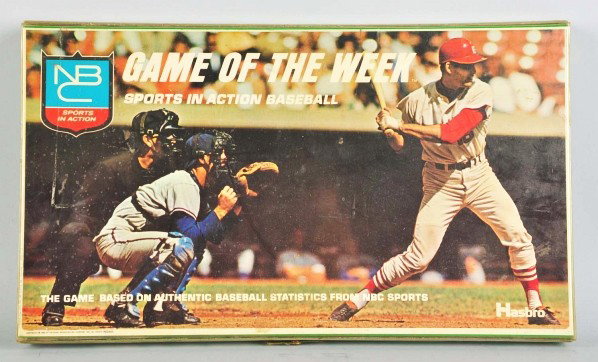 Hasbro Game of the Week Baseball Game.: Description Circa 1969. Includes original carrying case. Game appears to be complete.Condition (Very Good). Size Box: 10" x 17 - 1/2". Box: 10" x 17 - 1/2".