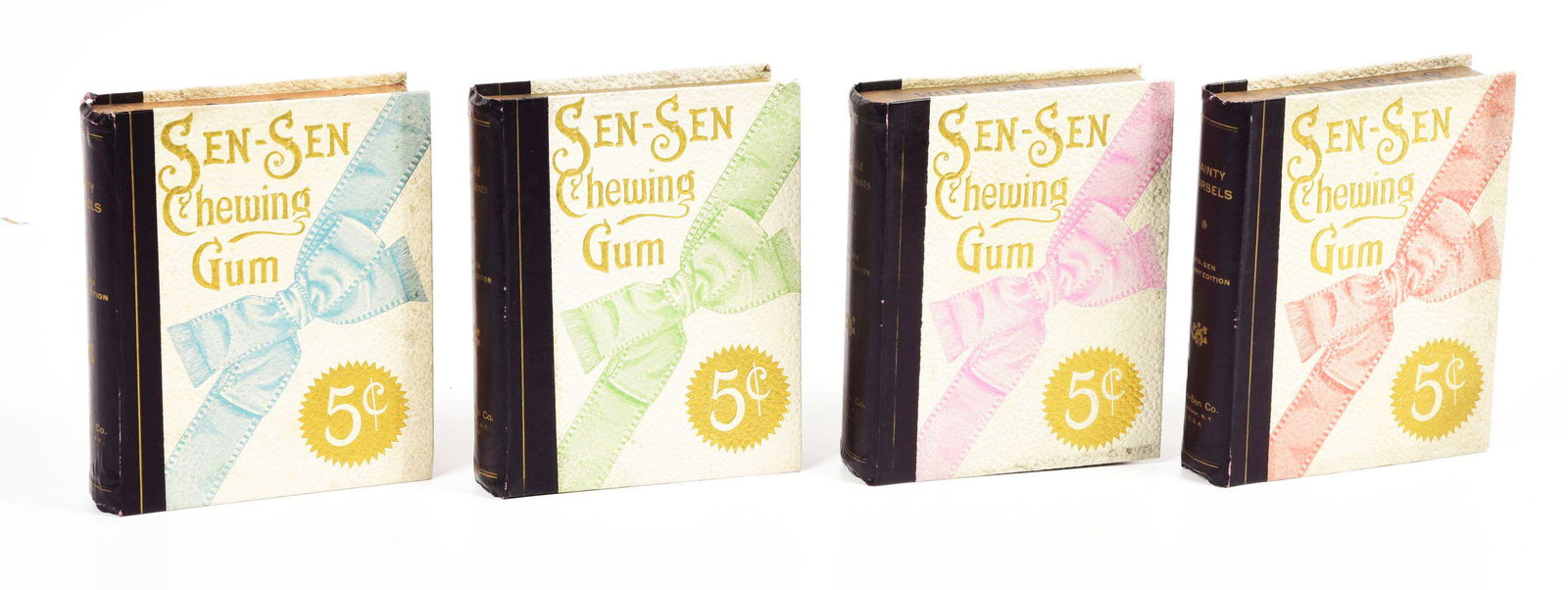 LOT OF 4: SEN-SEN GUM BOOK COUNTER DISPLAYS. (1 of 2)
