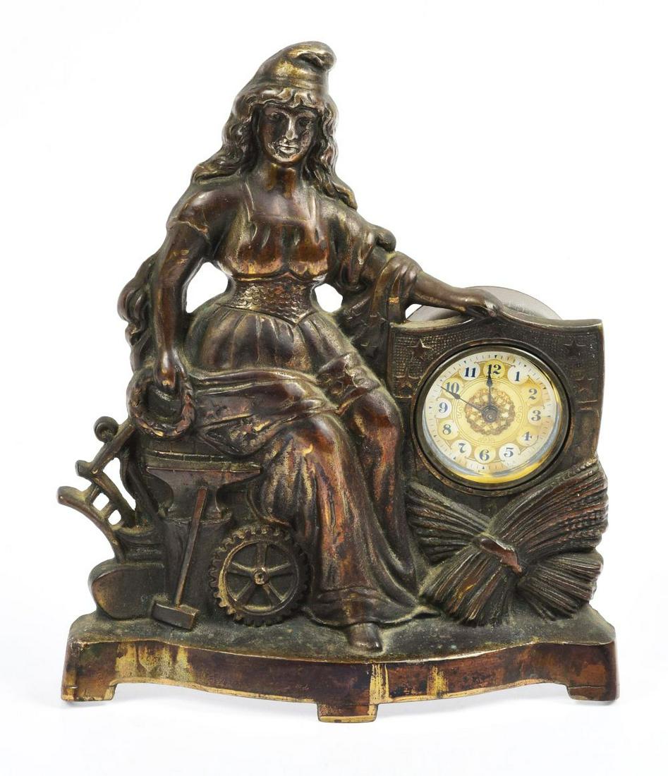 GOLDEN NOV. MFG. CO CLOCK. (1 of 2)